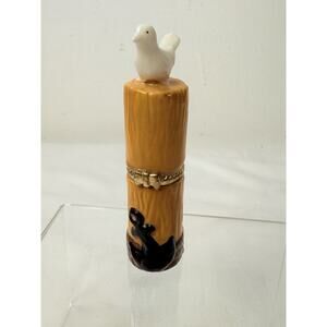Bird Sitting On Nautical Piling Trinket Box